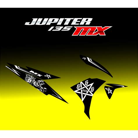 Jual SETIKER JUPITER 135 BARU LIS VARIASI STRIPING STIKER JUPITER MX