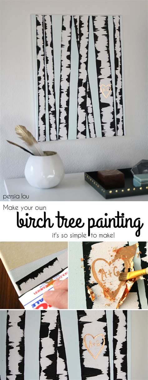 Make DIY Birch Tree Art Persia Lou