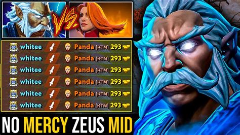 Immortal Zeus Vs Lina Mid Epic No Mercy Zeus Totally Delete Lina