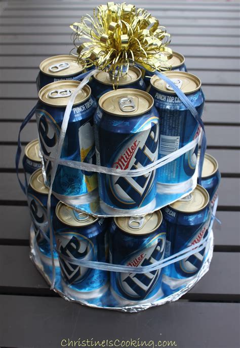 How To Make An Easy Beer Can Cake With Images Beer Can Cakes Cake In A Can