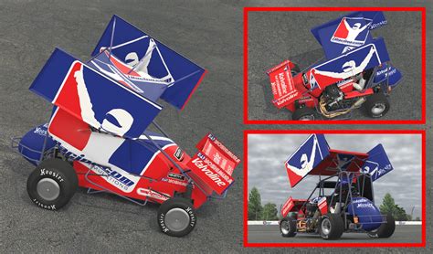 Micro Sprint Winged IRacing By Clyde Coman Trading Paints