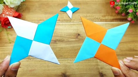 How to Make a Paper Ninja Star | Origami Ninja Star (Shuriken) Easy Paper Crafts Without Glue