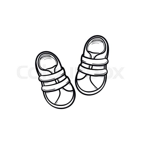 Kids Shoes Sketch at PaintingValley.com | Explore collection of Kids ...