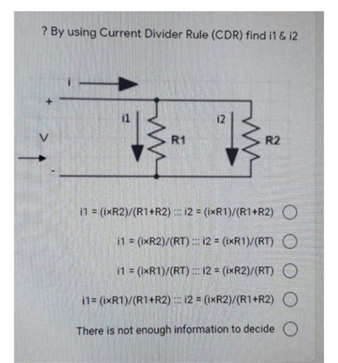 Answered By Using Current Divider Rule Cdr Bartleby