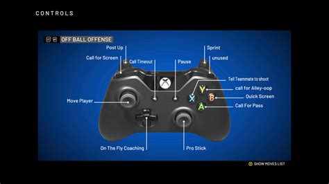 Nba K Controls Guide Offense Defense