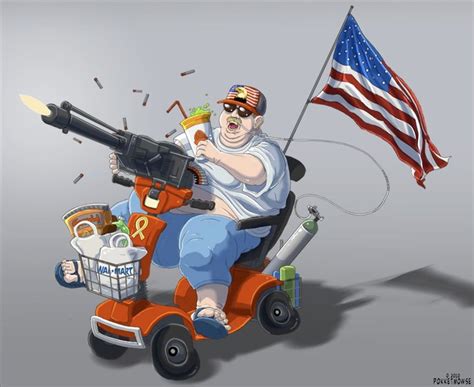 Merica Meme Fat Guy In Wheelchair