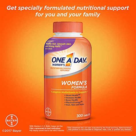 One A Day Womens Formula Complete Multivitamin 300 Tablets Bone Health