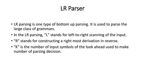 Non Recursive Predictive Parsing Pptx