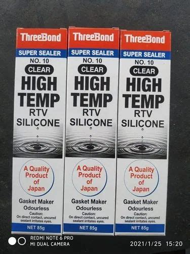 ThreeBond High Temp RTV Silicone Clear Packaging Size 85 Gm At 130