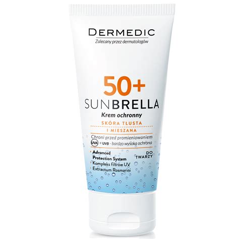 Dermedic Sunbrella Krem Ochronny Do Twarzy Spf 50 Skóra Tłusta I