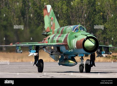 A Bulgarian Air Force MiG 21bis Equipped With Two AA 8 Aphid Air To Air