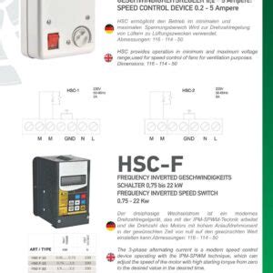 Elektronischer Drehzahlregler 1100W 230V Max 5 Ampere