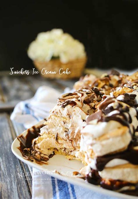 Snickers Ice Cream Cake - Yummi Haus