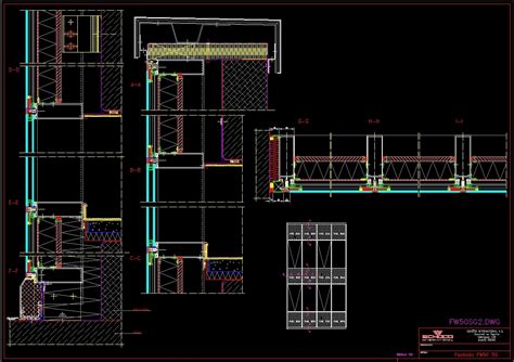 Curtain Wall Section Dwg Image To U