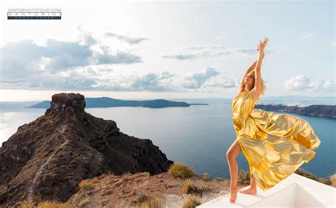 flying dress photoshoot santorini