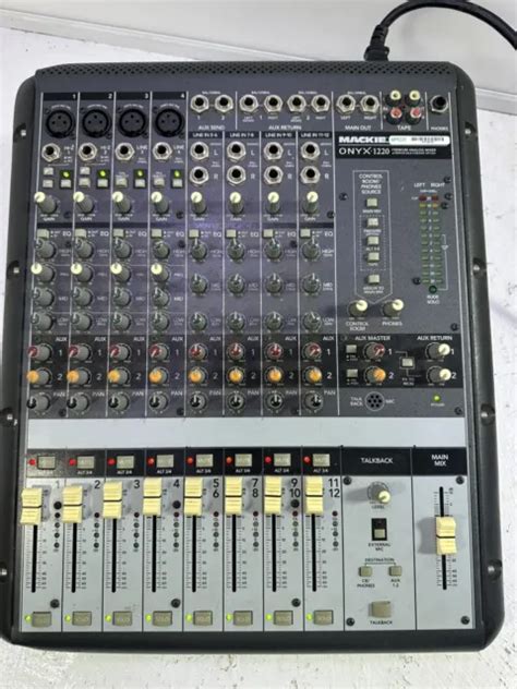 MACKIE ONYX 1220 Premium Analog Mixer W Perkins EQ Firewire Option