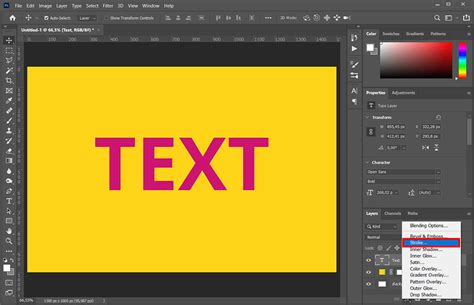 Outline text in photoshop - onestopvica