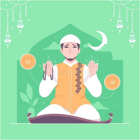 Tahajjud Stock Illustrations – 15 Tahajjud Stock Illustrations, Vectors ...