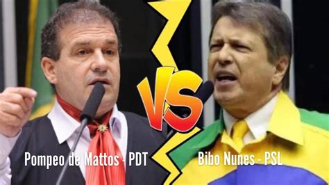 Deputados Bibo Nunes Psl E Pompeo De Mattos Pdt Debatem Sobre O