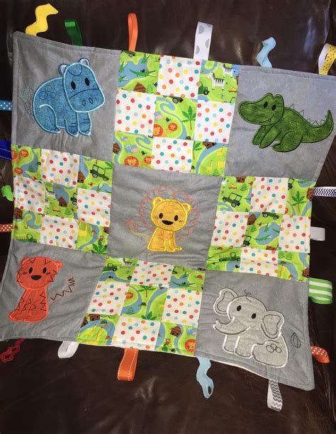 Made A Tag Baby Quilt For My New Nephew R Crafts