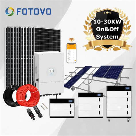 10 30kw Complete Hybrid Solar System Kit