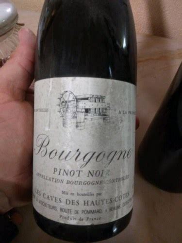 Les Caves Des Hautes Cotes Bourgogne Pinot Noir Vivino Brasil