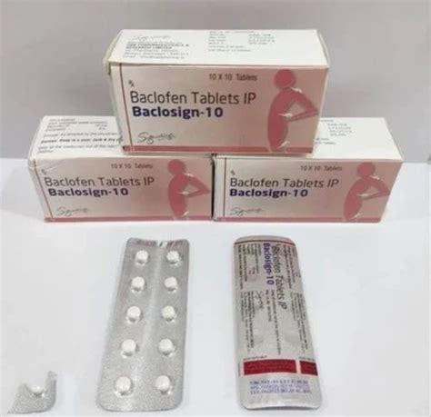 Baclosign Baclofen 10 Mg Tablet Signature Treatment Muscle Relaxant