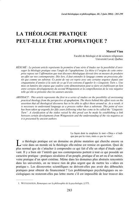 (PDF) Can practical theology be apophatic?