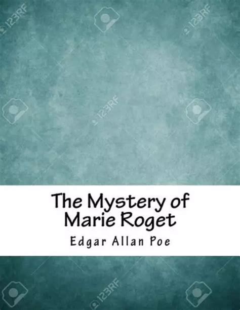 Le Myst Re De Marie Roget Par Edgar Allan Poe Anglais Livre De Poche