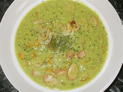 Erbsencremesuppe Mit W Rstchen Von Jewelzz Chefkoch