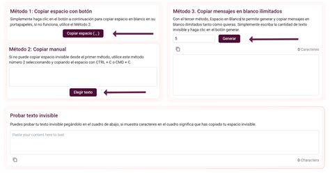 Espacio En Blanco Texto Invisible Para Copiar Y Pegar