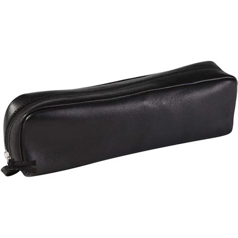 Trousse Rectangulaire Pour Stylos Cuir Noir Clairefontaine Arc Registres