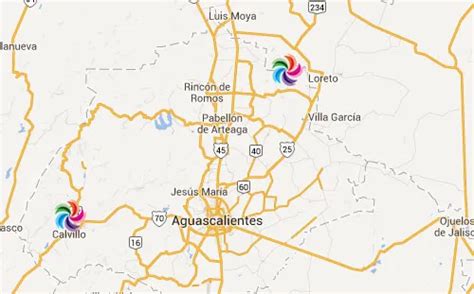 Mapa de Pueblos Mágicos en Aguascalientes Pueblos Magicos de Mexico