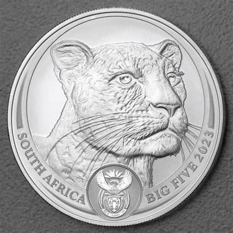 Silbermünze 1oz Leopard 2023 Big Five II South Africa Big Five