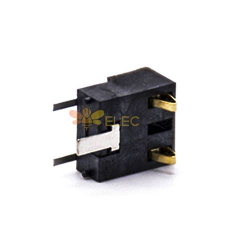 2 Pin Battery Connector Gold Plating 80h Pcb Mount 50mm Pitch Battery