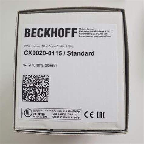 New Beckhoff Cx Plc Module In Box Expedited Shipping Ebay