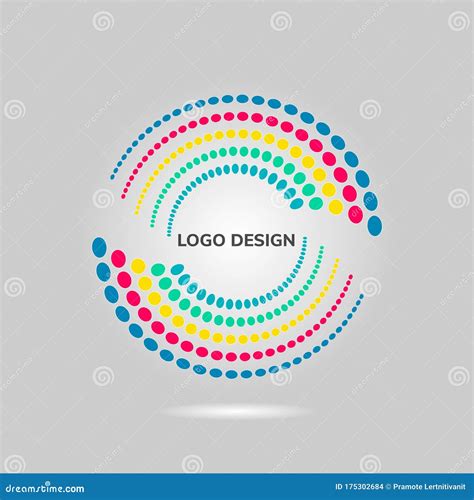 Abstract Colorful Swirling Logo Design Stock Vector Illustration Of