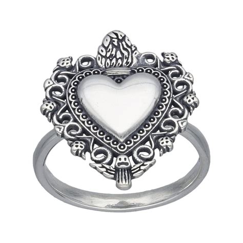 Anillo Corazón Detente Anillos Anillos Plata Sola Productos