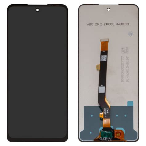 LCD Compatible With Infinix Hot 40 X6836 Hot 40 Pro X6837 Black Without Frame High Copy