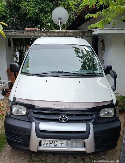 sri lanka van rentalshire toyota noah  seater   rent
