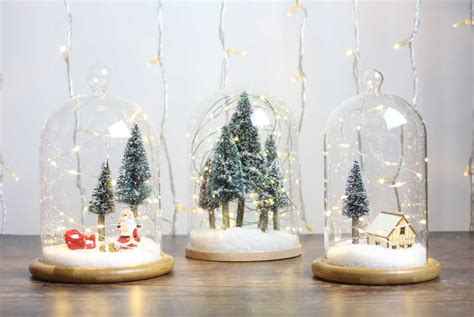 DIY Snow Globes Using Christmas Lights | Christmas fairy garden ...