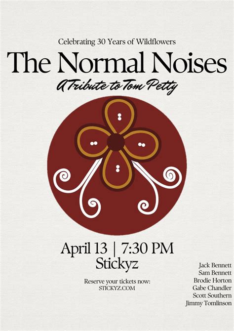 The Normal Noises A Tribute To Tom Petty Stickyz Rock N Roll