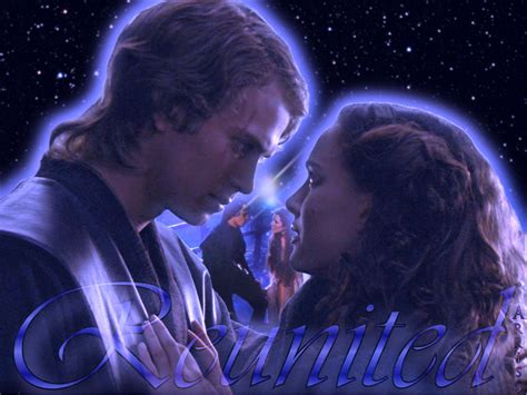 Anakin and Padme reunited, Take Two - Anakin and Padme Wallpaper 