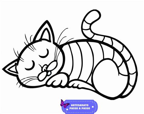 Desenhos De Gatos Para Colorir E Imprimir Artesanato Passo A Passo