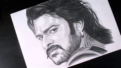 Realistic Drawing Bahubali Sketch Of Prabhas Pencil Sketch Youtube