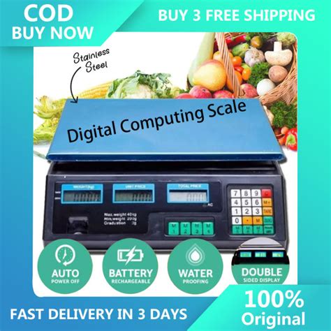 Cod 40kg Digital Weighing Scale Digital Price Computing Scale English