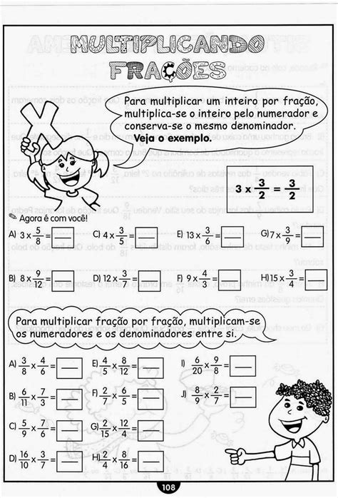 Atividades Sobre Frações 6 Ano Librain