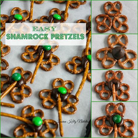 The Easiest Shamrock Pretzels From Lauren Kelly Nutrition St Patrick