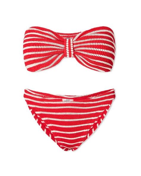 Hunza G Jean Bikini In Red Lyst