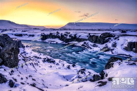 Winter, Lake Myvatn, Iceland, Stock Photo, Picture And Rights Managed ...